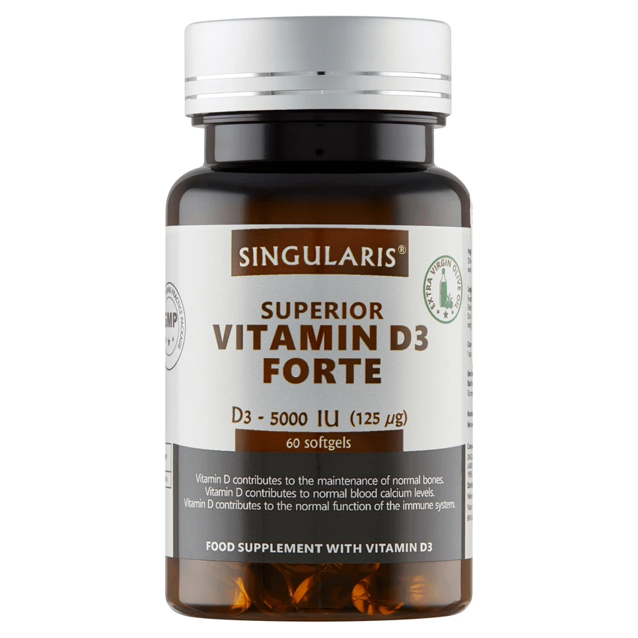Singularis, Витамин D3 Forte 5000, 60 капсул: цены и характеристики