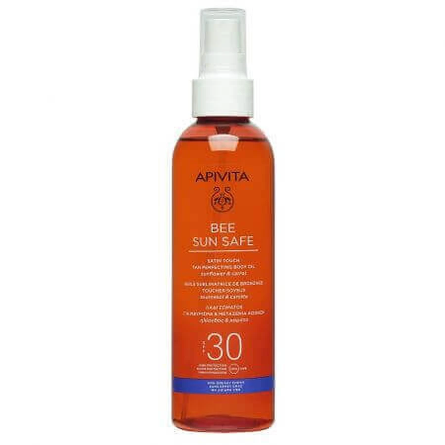 Олія для засмаги Bee Sun Safe SPF30, 200 мл, Apivita: ціни та характеристики