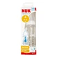 NUK First Choice+, скляна пляшечка No Colicies з градуюванням температури та силіконовою соскою, розмір M, 0-6 місяців, 240 мл