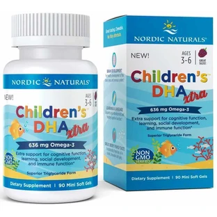Дитяча DHA xtra 636 мг Jeyna Omega-3 (90 капс.) Nordic Naturals