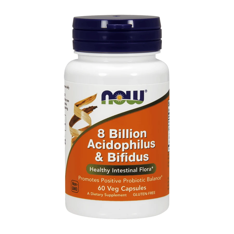Now Foods 8 Billion Acidophilus & Bifidus, 60 капсул: ціни та характеристики