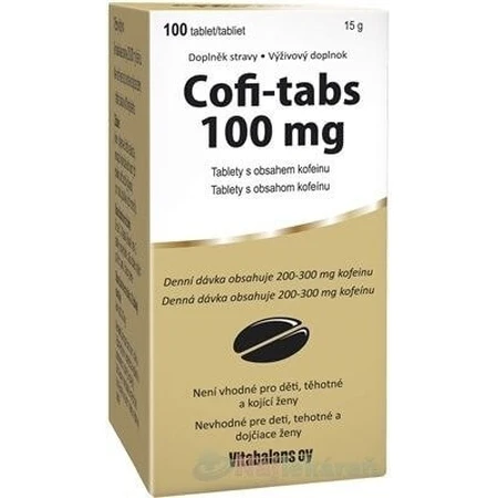 Витабаланс Кофи-табс 1×100 табл, таблетки с кофеином: цены и характеристики