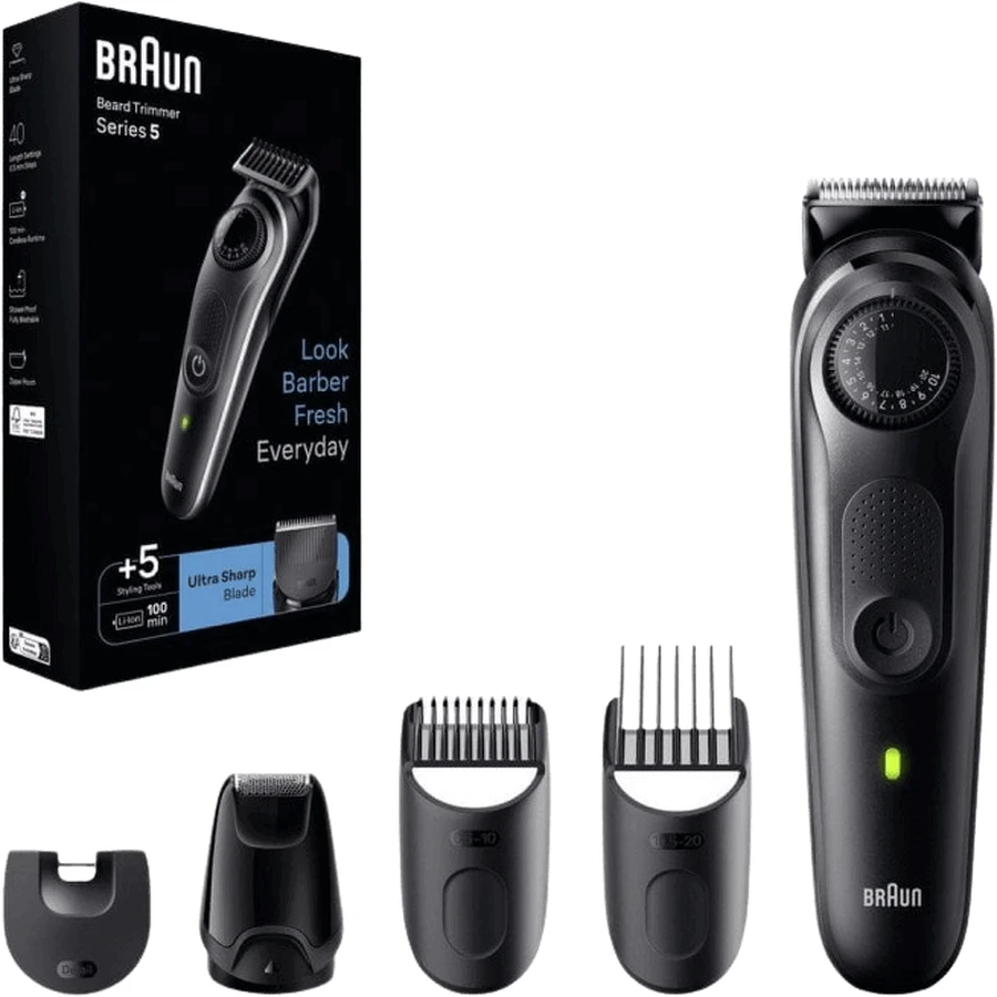 Триммер для бороды Braun Series 5 BT5421 с инструментами для укладки: цены и характеристики