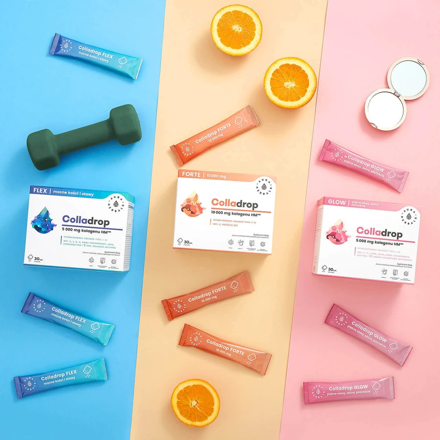Aura Herbals Colladrop Forte Саше с морским коллагеном 10000 мг, 30 саше: цены и характеристики