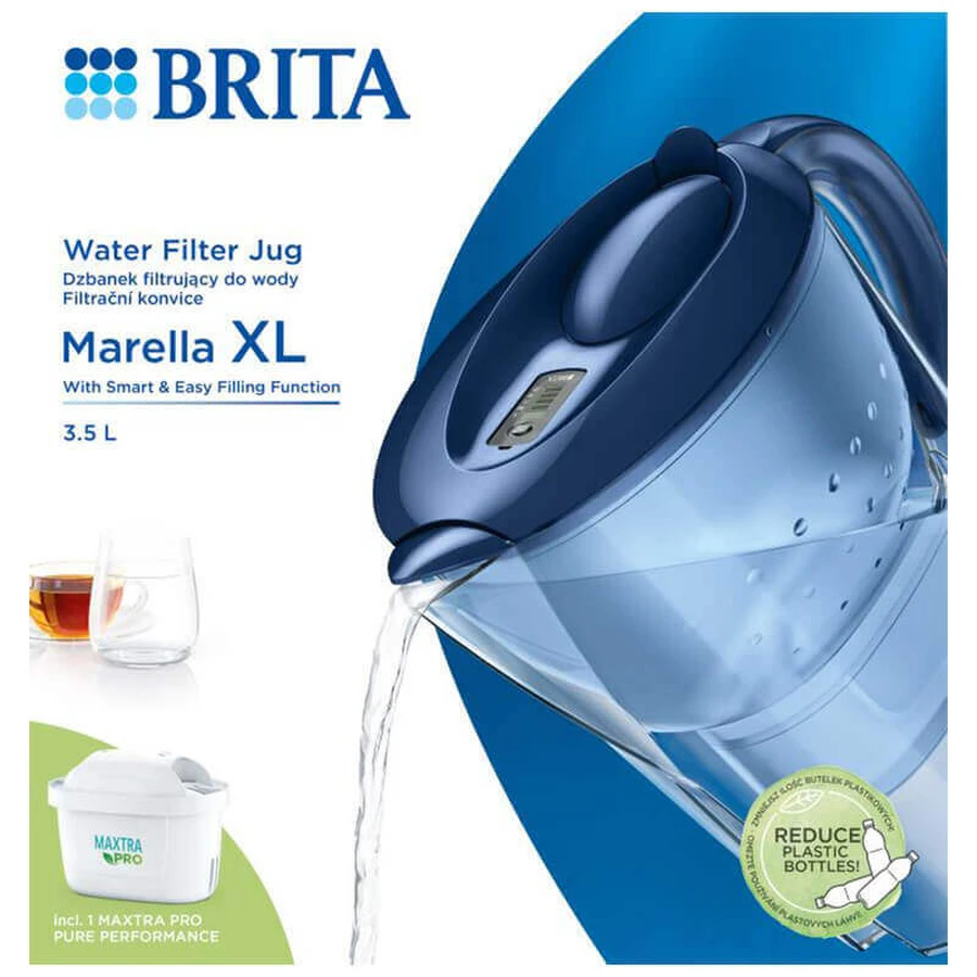 Brita Marella, XL фильтр-кувшин 3,5 л, синий + фильтр Maxtra Pro Pure Performance, 1 шт.: цены и характеристики