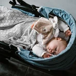 BabyOno Natural Bamboo, вязаное одеяло, бамбук, серый, 75 см x 100 см: цены и характеристики
