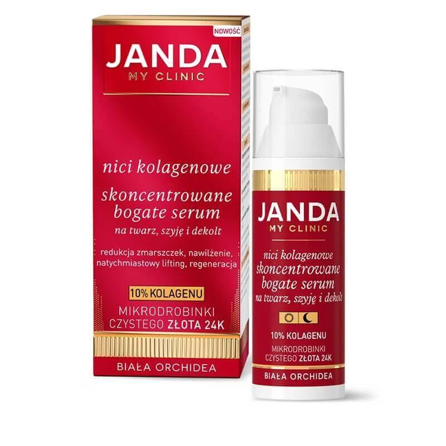 Janda Collagen Threads Концентрированная насыщенная сыворотка для лица, шеи и декольте, 30 мл: цены и характеристики