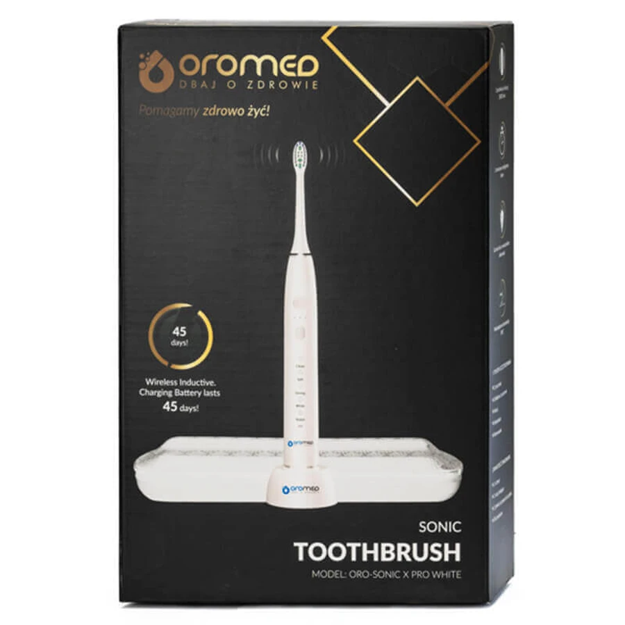 Oromed Oro-Sonic X Pro, звуковая зубная щетка, белая, 1 шт.: цены и характеристики