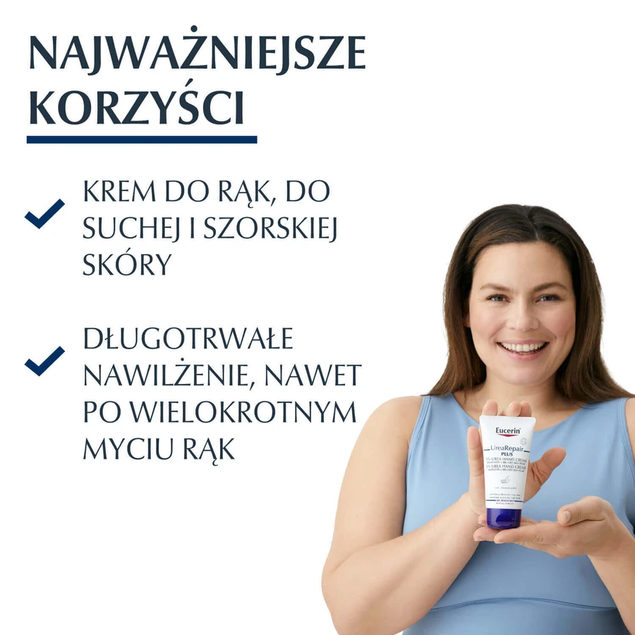 Eucerin UreaRepair Plus, wk крем с 5% мочевины для сухой и огрубевшей кожи, 75 мл: цены и характеристики