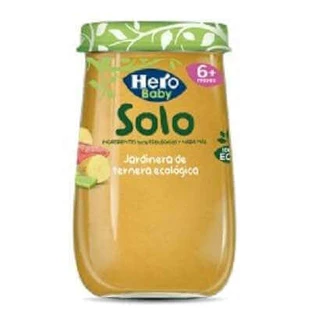 Органічне овочеве пюре з телятиною Solo, +6 місяців, 190 г, Hero Baby