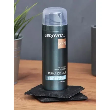 Піна для гоління Gerovital Men Sensitive, 200 мл, Farmec: ціни та характеристики