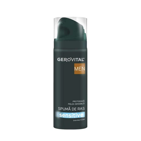 Піна для гоління Gerovital Men Sensitive, 200 мл, Farmec: ціни та характеристики
