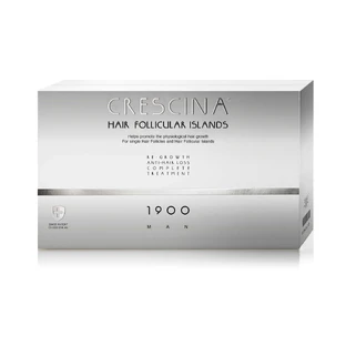 Комплексне лікування середньої стадії сухості та ламкості брів Crescina Follicular Islands 1900, 10 + 10 ампул, Labo