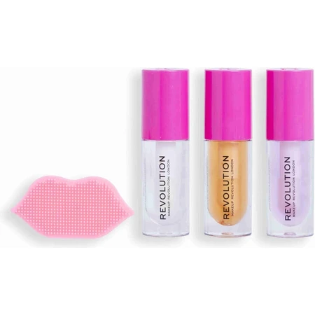 Подарунковий набір для губ Revolution, Kiss & Go Glaze Подарунковий набір для губ 1×1, подарунковий набір: ціни та характеристики