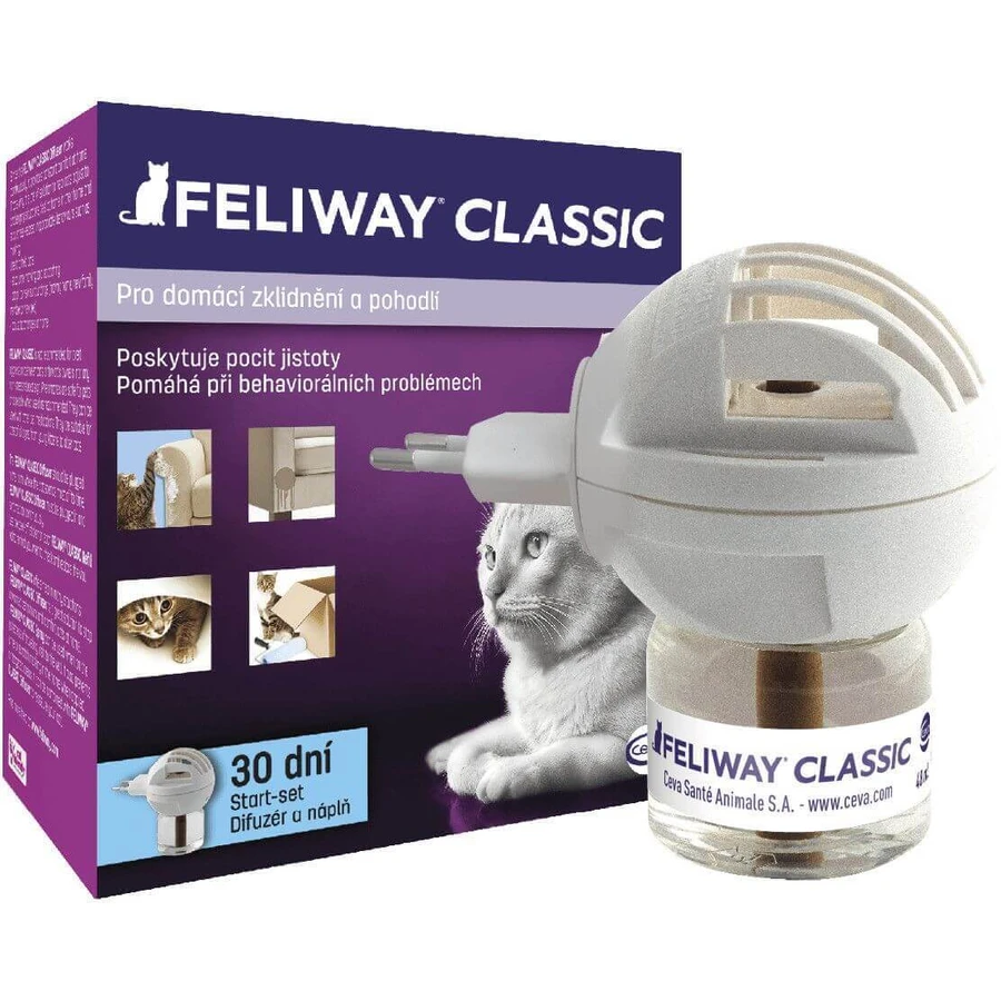 Диффузор Feliway Classic и наполнитель для маков, 48 мл: цены и характеристики