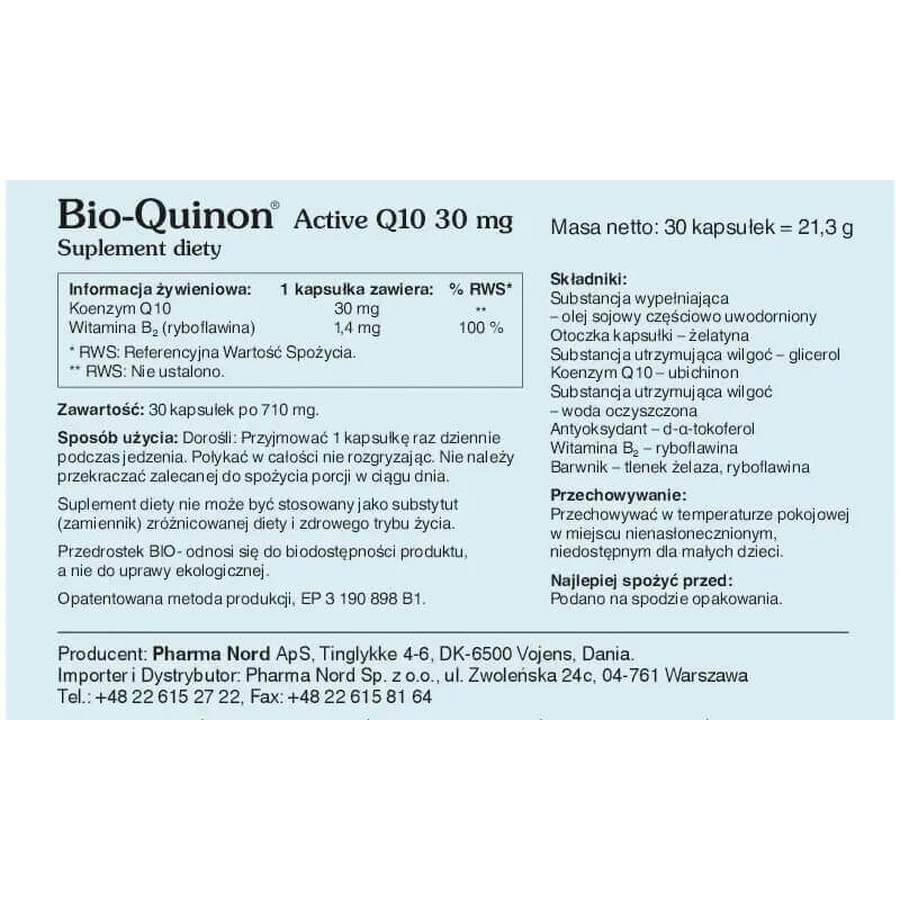 Pharma Nord Bio-Quinon Active Q10 Gold 30 мг, 30 капсул: цены и характеристики