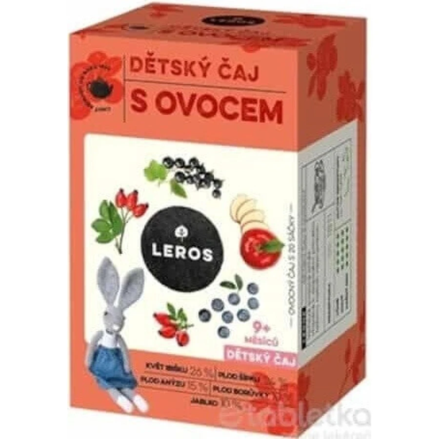 LEROS Чай дитячий з фруктами 20×2 г, чай: ціни та характеристики