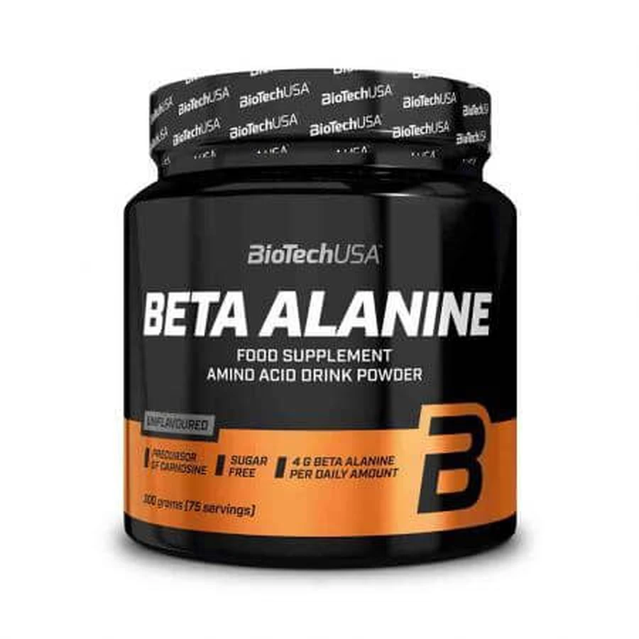 Аминокислота бета-аланин, без вкуса, 300 г, Biotech USA: цены и характеристики