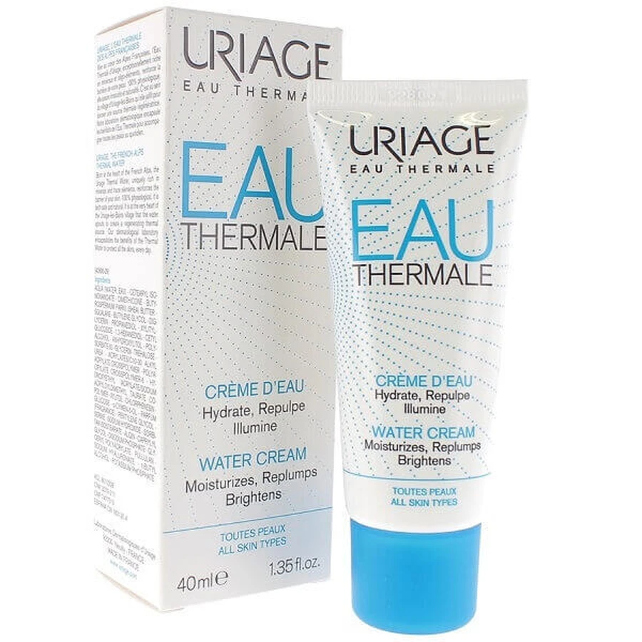 Крем для обличчя Uriage Eau Thermale легкий, зволожувальний для всіх типів шкіри, 40 мл: ціни та характеристики