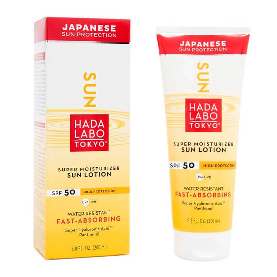 Солнцезащитный лосьон для тела SPF 50, 200 мл, Hada Labo Tokyo: цены и характеристики