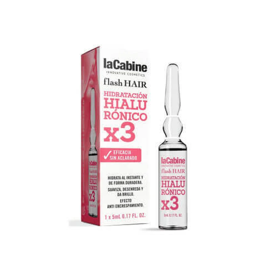 Flash Hair Moisturising Hyaluronic Гиалуроновый увлажняющий крем для волос Flash Moisturising Hyaluronic x3, 1 флакон x 5 мл, La Cabine: цены и характеристики