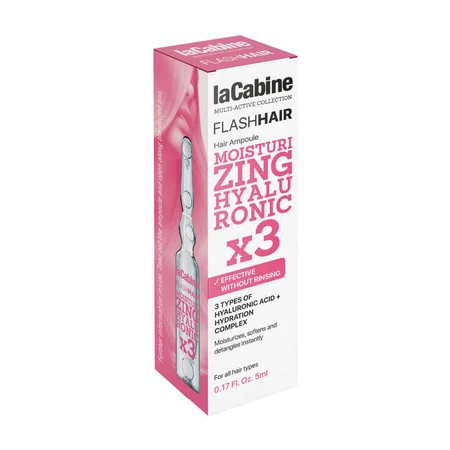 Flash Hair Moisturising Hyaluronic Гиалуроновый увлажняющий крем для волос Flash Moisturising Hyaluronic x3, 1 флакон x 5 мл, La Cabine: цены и характеристики