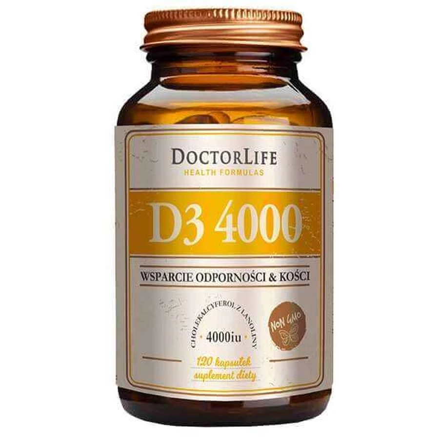 Doctor Life D3 4000, 120 капсул: ціни та характеристики