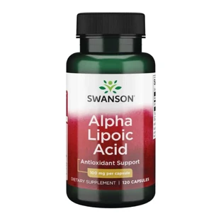 Свонсон Альфа-ліпоєва кислота, Alpha Lipoic Acid 100 мг, 120 капсул