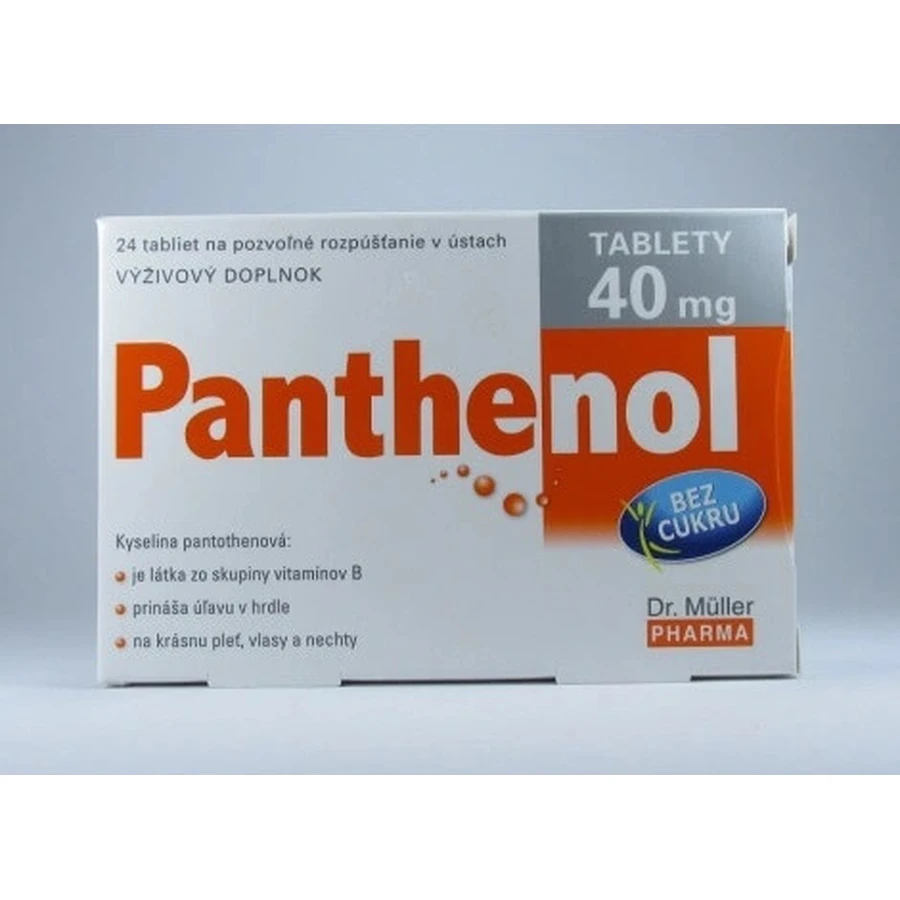 Dr. Müller ПАНТЕНОЛ 40 MG 1×24 тбл, дієтична добавка: ціни та характеристики