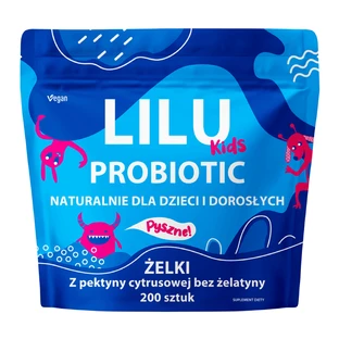 Lilu Kids Пробіотик, натуральна лосина для дітей та дорослих, зі смаком джейн, 200 шт.
