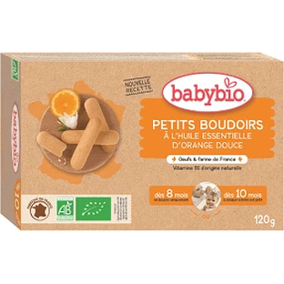 Печиво Babybio з ефірною олією солодкого апельсина 120 г