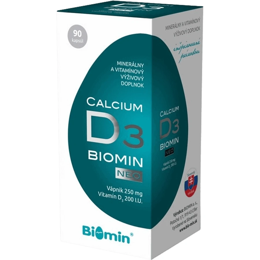 Biomin Кальцій NEO з вітаміном D3 90 капсул: ціни та характеристики