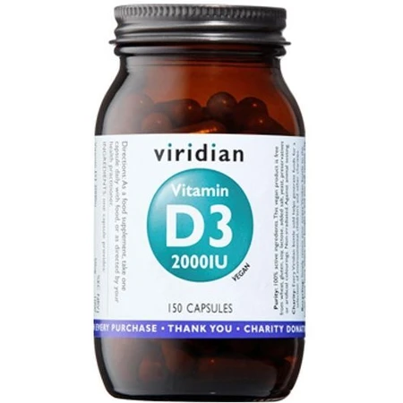 Viridian Вітамін D3 2000 МО 150 капсул: ціни та характеристики