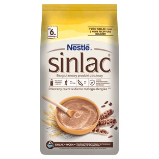 Nestle Sinlac, безглютеновый злаковый продукт, после 6 месяцев, 500 г