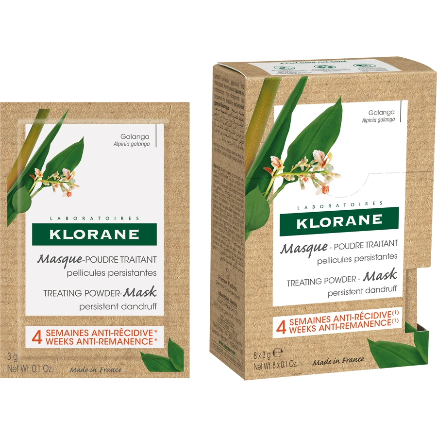Klorane Маска для волосся порошкова з калганом 3 x 8 г: ціни та характеристики