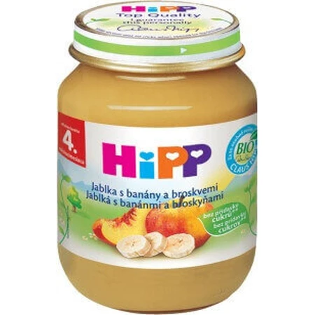 HiPP 100% Fruits Яблука, банани та персики 1×125 г, фруктовий снек для дітей: ціни та характеристики