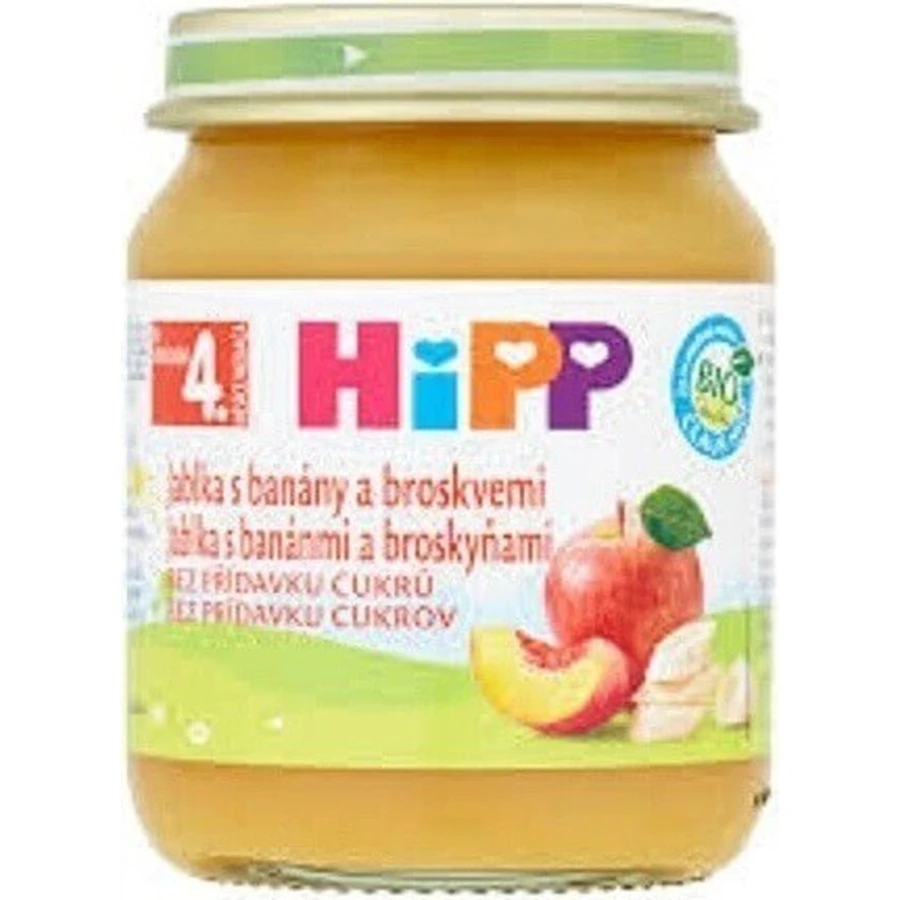 HiPP 100% Fruits Яблука, банани та персики 1×125 г, фруктовий снек для дітей: ціни та характеристики