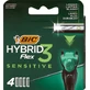 Змінні касети для бритви BIC 3Flex 3 Sensitive, 1 шт.