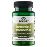 Swanson Turmeric & Bromelain, куркума и бромелайн, 60 капсул