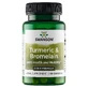 Swanson Turmeric &amp; Bromelain, куркума та бромелайн, 60 капсул
