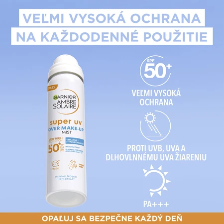 Garnier Ambre Solaire Super UV Protective Anti-UV Skin Mist SPF 50, 75 мл: цены и характеристики