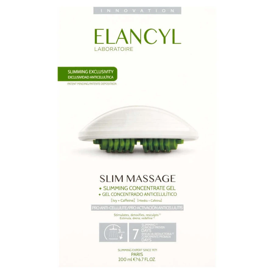 Elancyl Slim Massage, ручний масажер + концентрований гель для схуднення для душу, 200 мл: ціни та характеристики