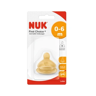 Латексная соска First Choice Plus M1, 0-6 месяцев, Nuk