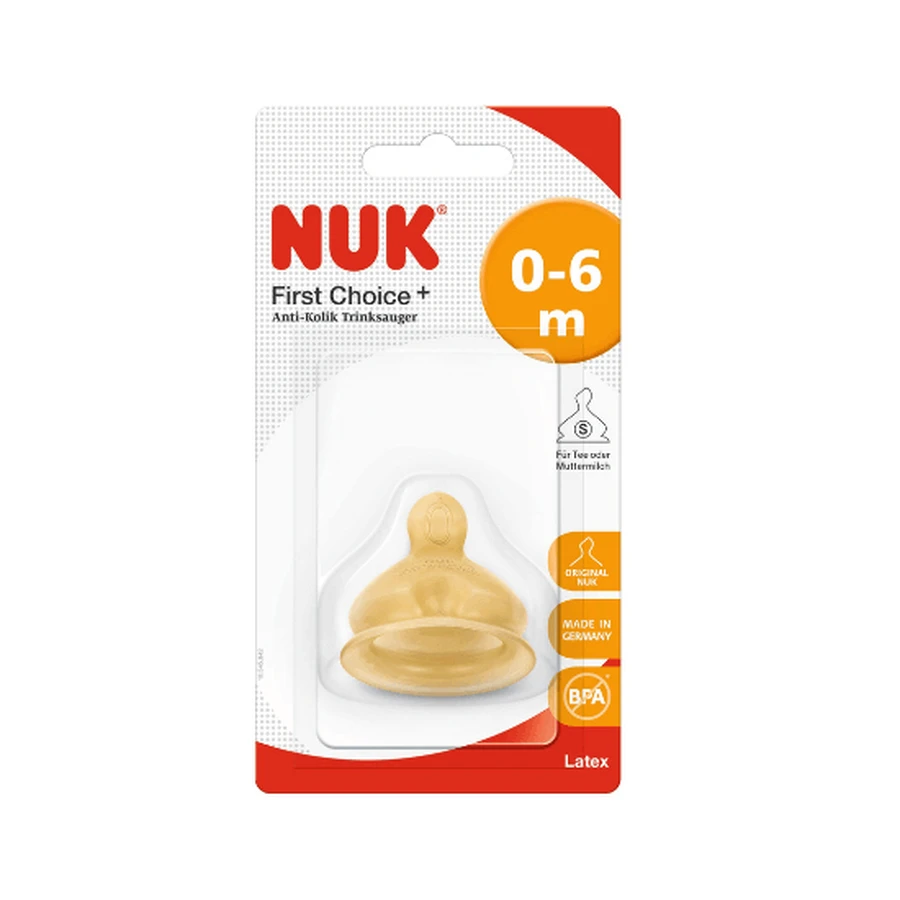 Латексная соска First Choice Plus M1, 0-6 месяцев, Nuk: цены и характеристики