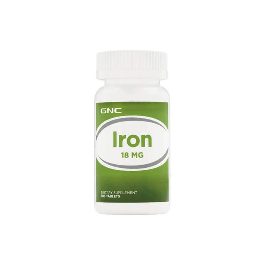 Gnc Iron 18 Mg, залізо, 100 Tb: ціни та характеристики
