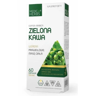 Зелена кава 550 мг Medica Herbs Green Coffee, 60 капсул