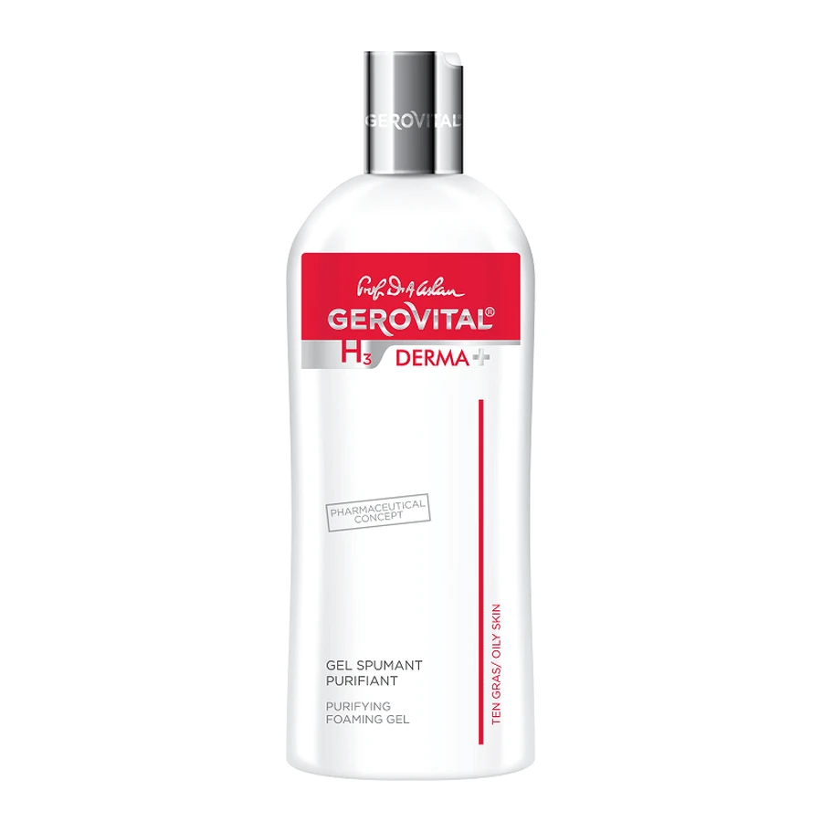 Гель для умывания Gerovital H3 Derma+, очищающий для жирной кожи, 200 мл: цены и характеристики