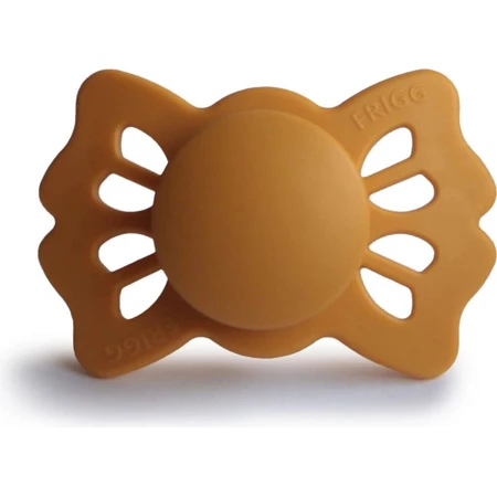 FRIGG Lucky симметричная силиконовая соска Honey Gold, 0-6м 1×1шт, силиконовая соска: цены и характеристики