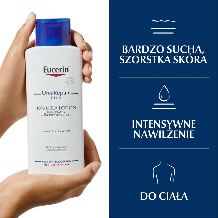 Eucerin UreaRepair Plus, лосьон для тела с 10% мочевины для очень сухой и грубой кожи, 250 мл: цены и характеристики