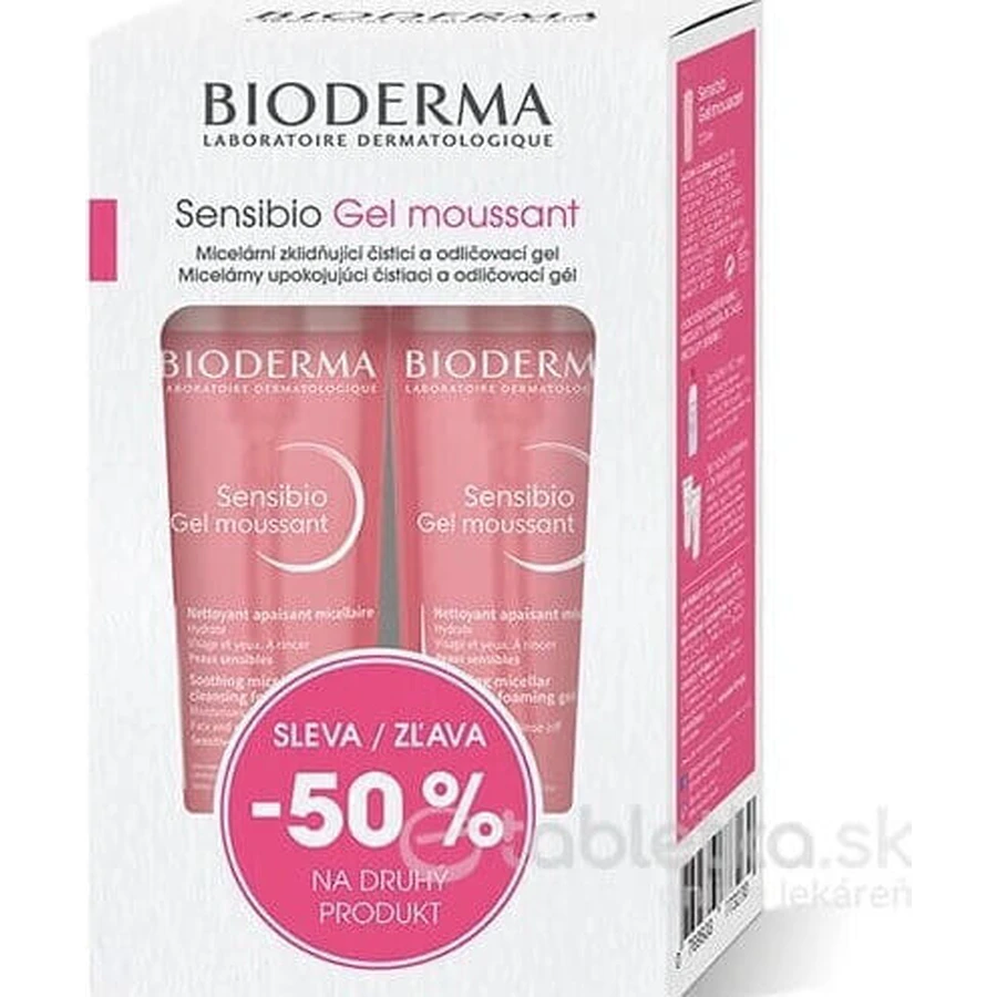 BIODERMA Sensibio Gel 200 мл 1+1 Festival 2×200 мл, гель для вмивання: ціни та характеристики